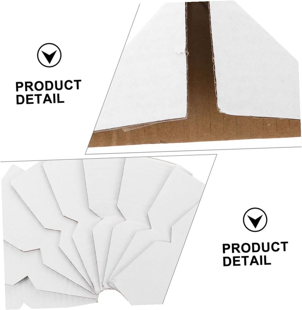 Veemoon 200 Pcs Cardboard Frame Corner Protectors Paper Safety Guards for Picture Frames, Reinforced Edge Guards Suitable for Shipping and Packaging Protection