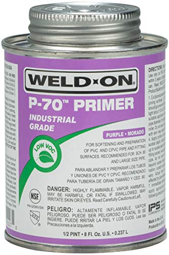 image for Weld-On 10227 P-70 Industrial Grade PVC/CPVC Non-Bodied Primer - Fast 