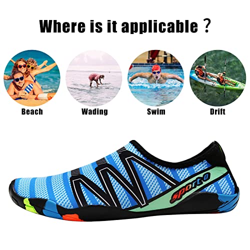 Tolaler Buty Rock Dorosły Buty antypoślizgowe Grube Buty do nurkowania mocne i odporne na szybkie suszenie (Unisex)/podróży/plaża/pływanie, 01 EU, 43 EU