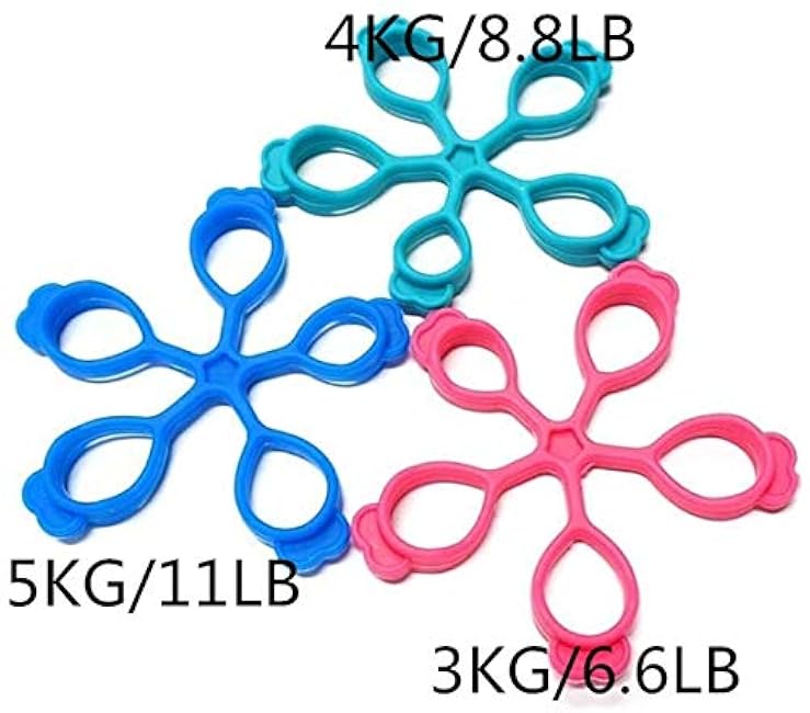 3PCS Finger Stretcher Resistance Bands Strength Trainer for Forearm Exercise Guitar Finger Strengtheners Rock Climbing 6.6 8.8 11 Pounds