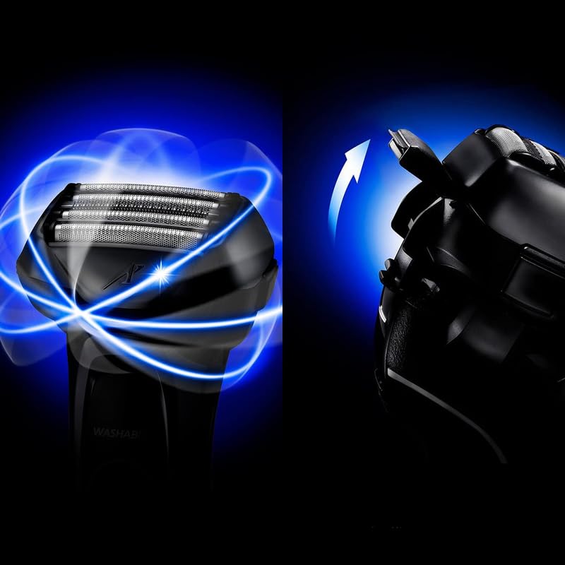 Replacement Outer Foil+Inner Blade for Panasonic ES-LV65-S ARC5 Electric Razor for Men with Pop-up Trimmer Wet Dry 5-Blade Electric Razor Shaver Intelligent Shave Sensor Multi-Flex Pivoting Head