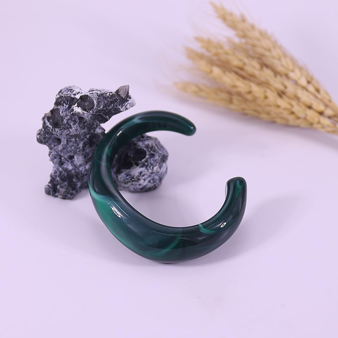 Chunky Resin Bangles Bracelet for Women Geometric Open Acrylic Cuff Bracelet Adjustable Acrylic Resin Wide Bracelets Irregular Wrist Bangle Bracelet for Women - Image 7