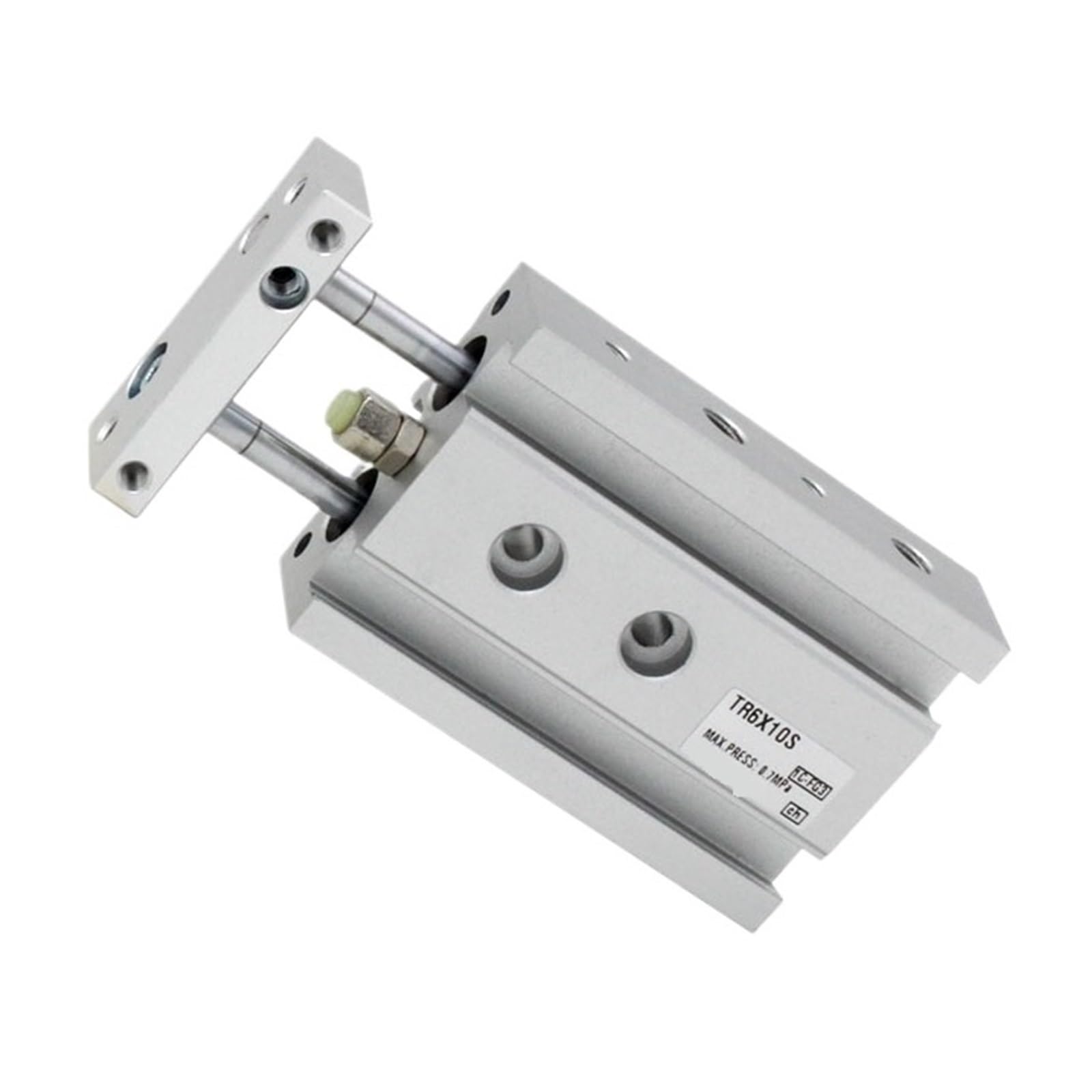 Cylindre pneumatique TR25 double tige à guidage par palier lisse