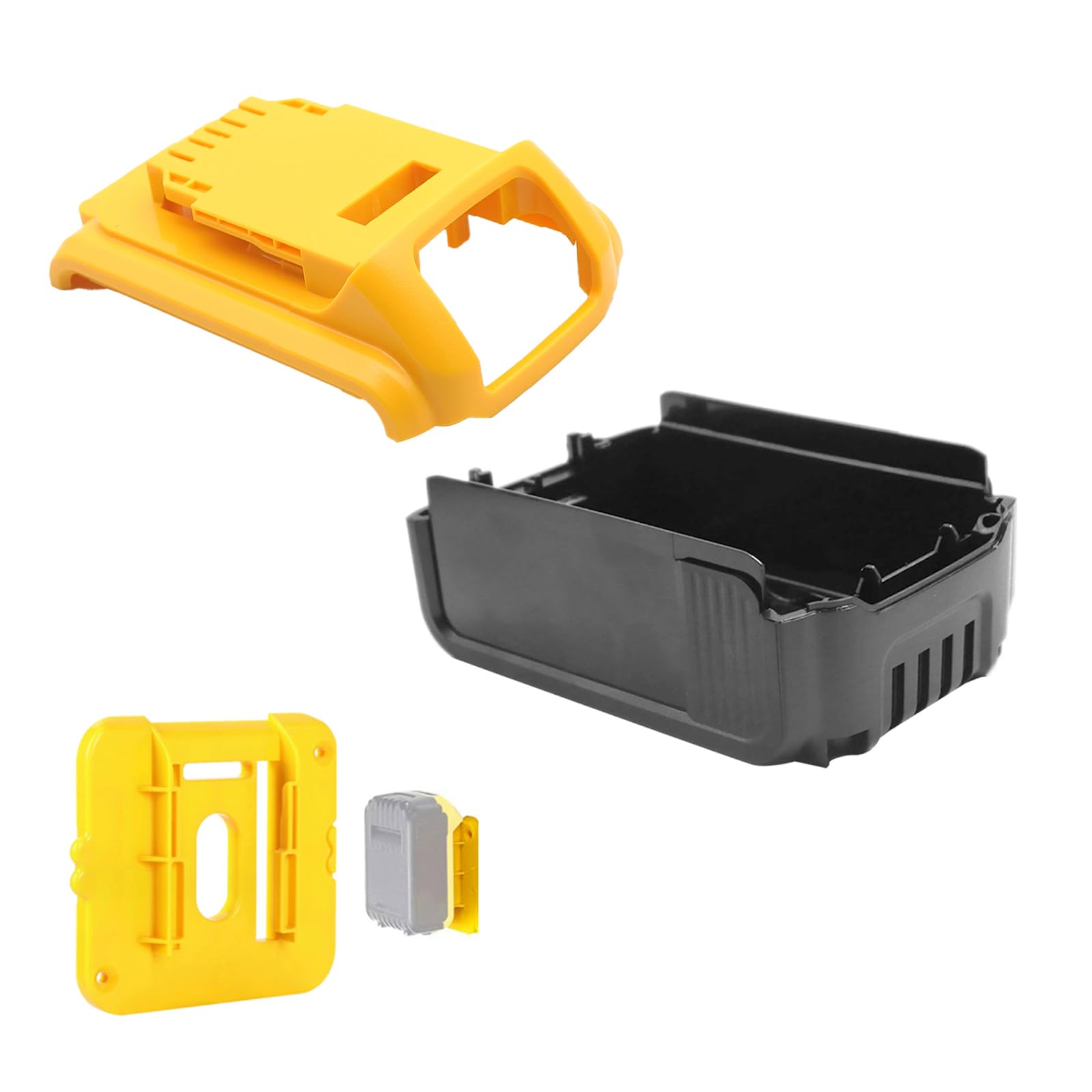 Akocire 18V/20V 4.0Ah 5.0Ah Battery Case Replacement for Dewalt DCB200, DCB201, DCB203, DCB204, DCB205 Battery, 10-Cell 18650 Battery Plastic Case