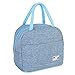 Pranzo al sacco portatile isolato, Borsa termica portatile pieghevole a tenuta stagna pieghevole per viaggi all'aperto Picnic da campeggio Campeggio BBQ Party, 25x20x15cm(Blu)
