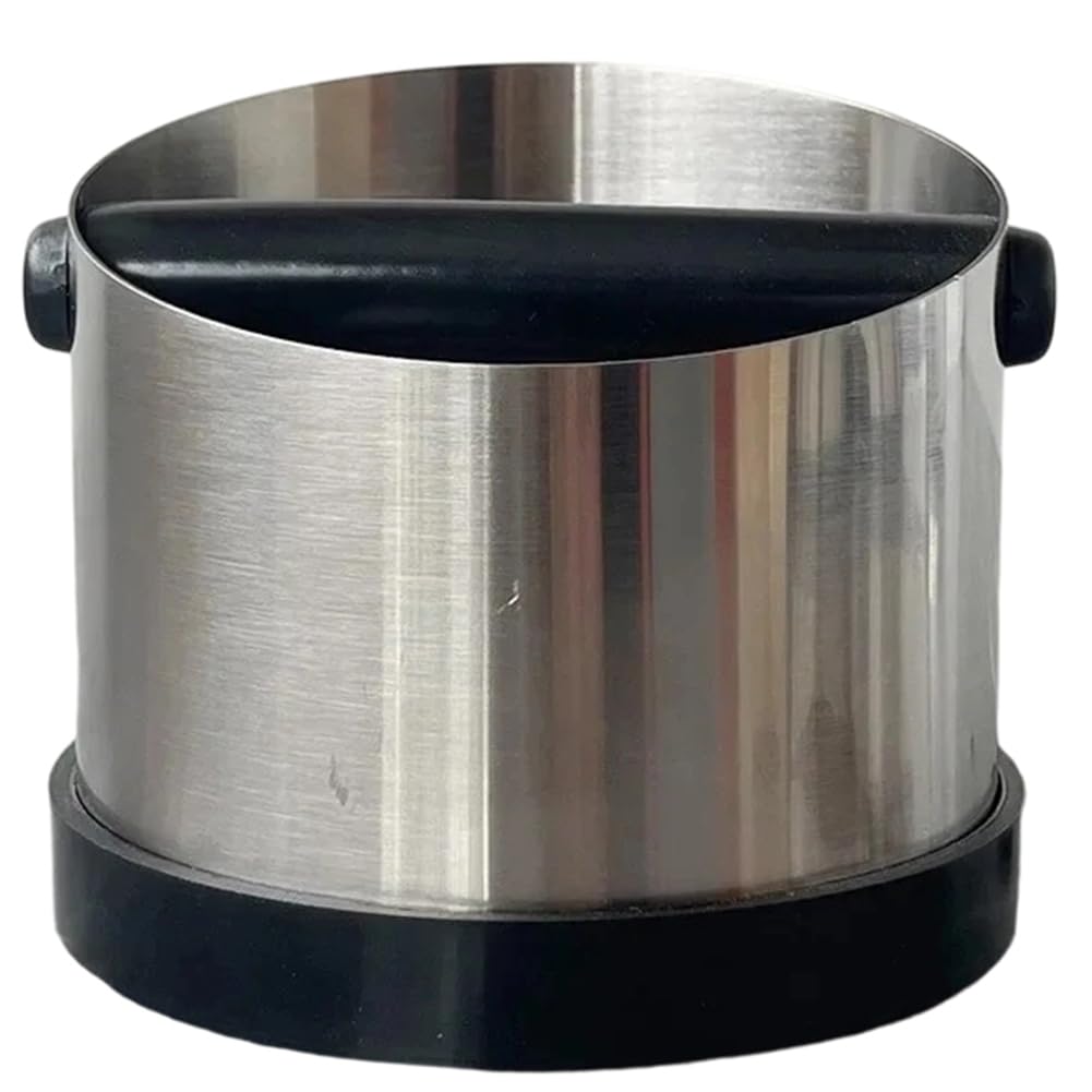Aundhegrtt For Coffee Grounds Storage Container 650ML Stainless Steel Espresso for Coffee Puck Bin Knock Box for Coffee Grinder
