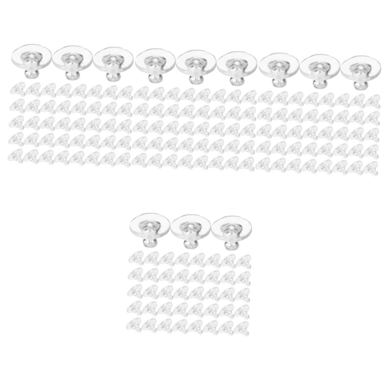 VALICLUD Della Vite Prigioniera Tappi Per Le Orecchie Spina Di Orecchio Tappi Per Le Orecchie Auricolari Backs Per Le Orecchie Cadenti Morbido Orecchino Backs Trafitto Orecchino Backs