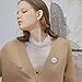 Broche de flor con purpurina perlas y pedrería, vestido de novia color...