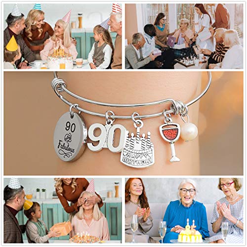 Image of Silver /14k Gold Plated Birthday Bracelet, Natural Healing Crystal Bracelet Gifts for Her Birthday for Daughter Granddaughter Friends Mom Grandma Sister
