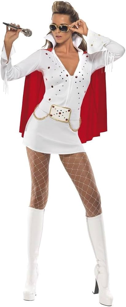 ladies elvis fancy dress Fancy Dress Elvis Presley Costume for Women : Amazon.co.uk: Toys & Games