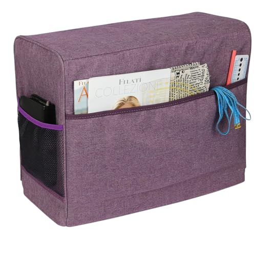 Housse de machine à coudre Oxford contre la poussière avec rangement pour accessoires