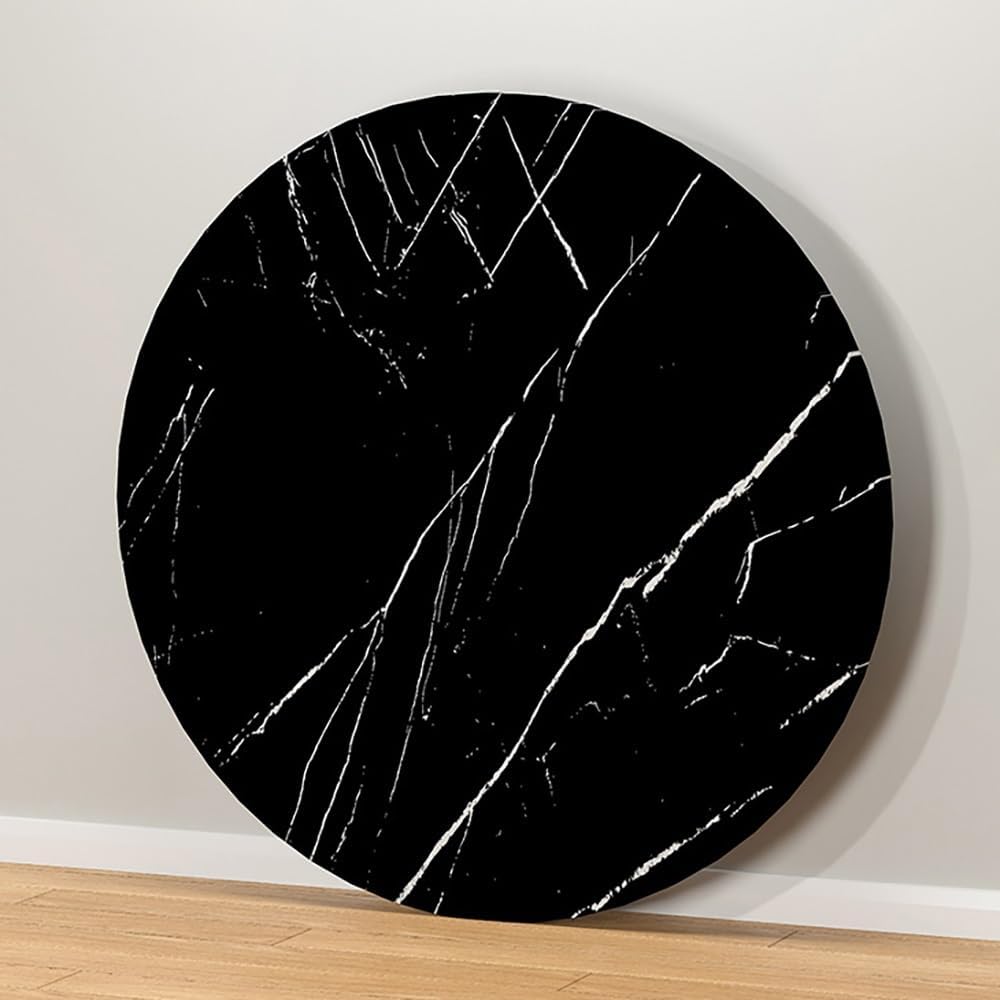 Round Wooden Table Top, 16" 24" 28" 32" 36" Table Surface for Dinner, Tabletop Protector Cover Durable for Patio Dining Coffee Desks(Teak,80cm/31.5in)