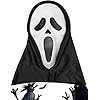 Scream Mask Halloween Costume Accessory White Scary Skull Mask for Cosplay, Party, Photography