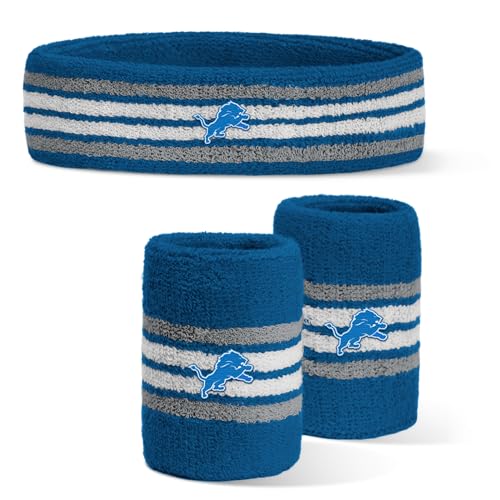 Image of For Bare Feet NFL Officially Licensed Team Logo Headband & Wristband Combo Pack Team Color OSFM