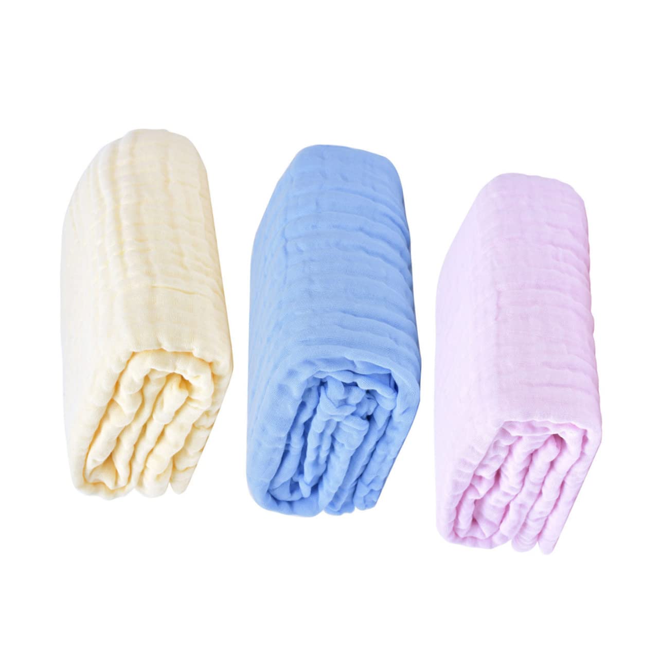 BESTonZON Lot de 3 Couvertures D'emmaillotage en Coton pour Bébé