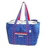アットファースト お買い物バッグ スクレ ネイビー AF5749
