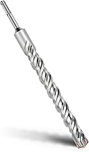 MOXPIFY SDS Plus Foret 30 x 310 mm, avec 4 taillants en carbure et double vis, pour perceuse à percussion, pour béton, pierre, pierre naturelle