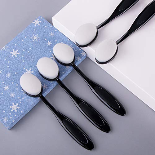 UNIMEIX 5 Pack Blending Brushes for Card Making Blending Tools for Drawing Blending Brush Blender(Size 3, 1.18\" Brush Head, Black)