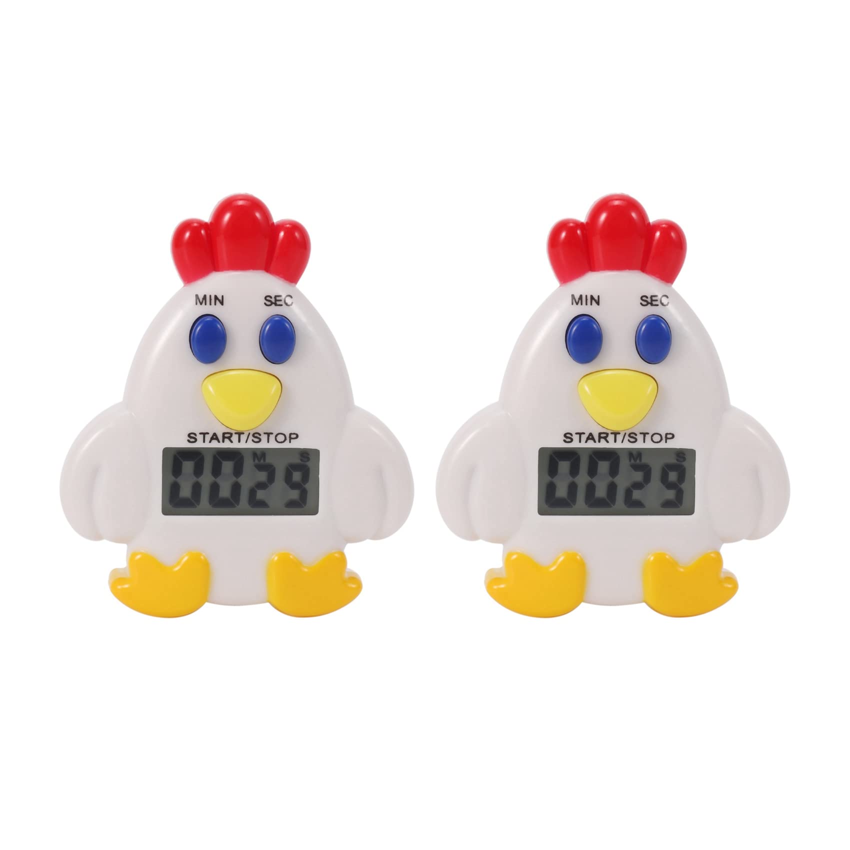 Hndhbfgrt 2X Kitchen LCD Digital 99 Minute 59 SEC Countdown Clip Hen Alarm Timer Tool