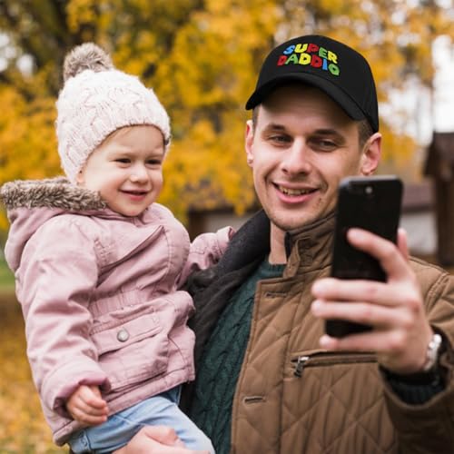 Image of Best Dad Ever American Flag Dad Hat - Adjustable Cotton Baseball Cap for Father's Day, Birthday Gifts from Daughter Son
