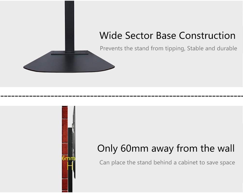 Tv Stand Bracket with Tilt Swivel Adjustable Mount for 32-70” Led LCD Screens - Sector Steel Base with Anti-Slip Feet - Max 600X400Mm Beautiful Scenery