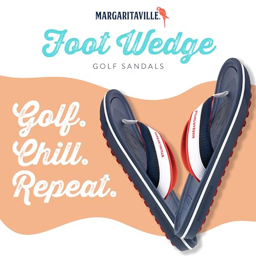 Margaritaville Golf Sandals, The Foot Wedge, Spikeless Golf Flip Flops for Women and Men, Shock Absorbing Golf Footwear with Cushioned Contoured Arch Support3