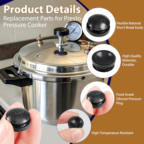 8-Pack 09915 Pressure Cooker Overpressure Plug for Presto, Replaces Pressure Cooker Parts & Accessories