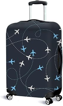 Suitcase Cover Luggage Protector, Elastic Washable Luggage Covers for Suitcases, Anti-Scratch Dustproof Trolley Case Protector Fits 22-25 Inch Luggage