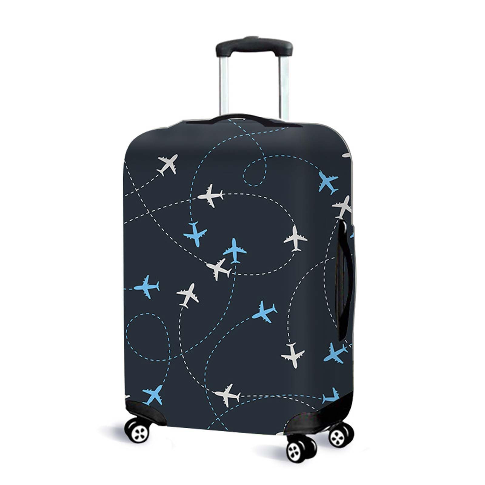 Muiltvoe Suitcase Cover Luggage Protector, Elastic Washable Luggage Covers for Suitcases, Anti-Scratch Dustproof Trolley Case Protector Fits 22-25 Inch Luggage