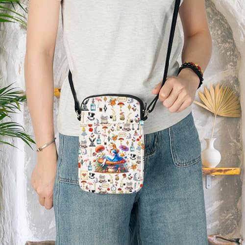 KEYCHIN Alice Rabbit Crossbody Bag Alice Fairy Tales Gifts Alice Cat Shoulder Bag Alice And Alice Cat Merch3