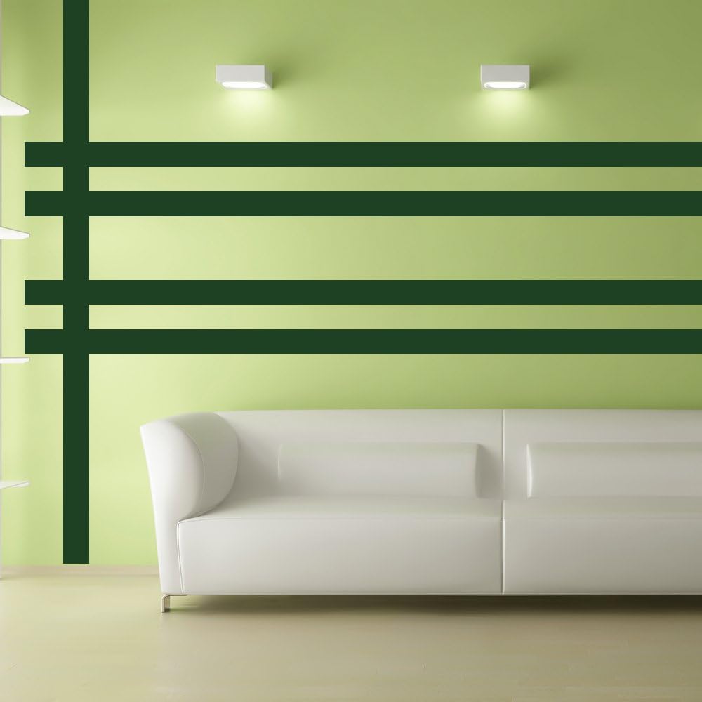 Borders Unlimited Dark Green Simple Stripes