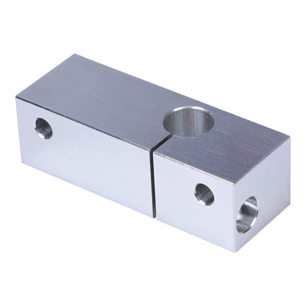 Druckerteile MK10 Hotend-Kit Ganzmetall-Heißbruch-gehärtete Stahldüse 1,75-MM-Filament-3D-Druckerkonverter-Thermorohr-Reparaturteile (Farbe: Only Block) (Color : All Kit 0.2MM Nozzle)