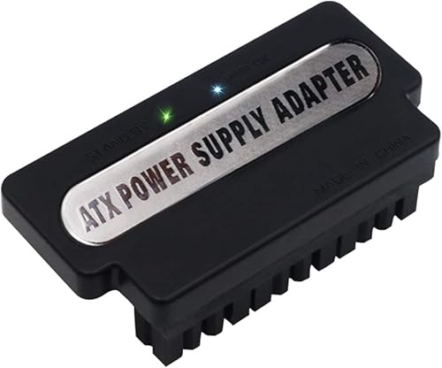 Nueva versión ATX 24Pin hembra a 24pin macho adaptador de corriente de 90 grados con alimentación OK y soporte por LED y ABS cubierta superior de