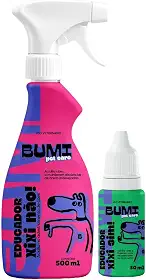 Bumi Pet Kit Adestrador Xixi Stop + Xixi Aqui, 500 mL + 30 mL, para Cães e Gatos