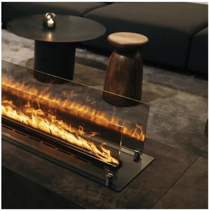 Electric Fireplace Stove 3D Atomizing Fireplace with Windshield, Colorful Simulation Flame Recessed Electric Fireplace, Remote Control Decorative Fireplace(XXX-Large)
