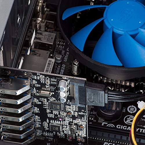 Multiplicador PCI-E USB 3.0 de 7 puertos de alta velocidad con alimentación estable SATA 6