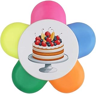 Azeeda 'Cake Topped with Fruit' Flower Shape ...