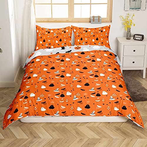 Loussiesd Kids Cute Pug Dog Bedding Set for Girls Boys Children Pet Dog Animal Pattern Comforter Cover Decorative Galaxy Glitter Duvet Cover Pizza Print Bedspread Cover Single Size 2Pcs Bedclothes
