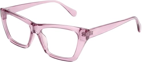 4Flaunt Stare Cat-Eye Computer Glasses for Women | Stylish Bold Cateye Frames | Blue Light Blocking & Anti Glare Zero Power Lenses | Trendy Fashion Computer Eyeglasses