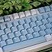 mintcaps Dreams White Blue Purple Keycaps Set 132 Keys Cherry Profile Doubleshot Custom Keycaps for Cherry MX Gateron Kailh Switches Mechanical Keyboards
