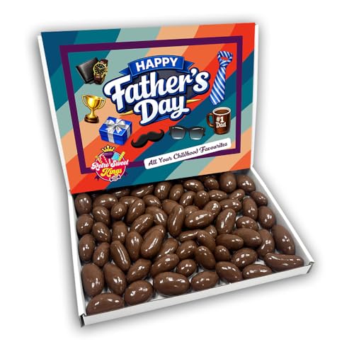 Milk Chocolate Brazils Fathers Day Sweets Gift Box Hamper (RETRO FATHERS DAY FRONT)