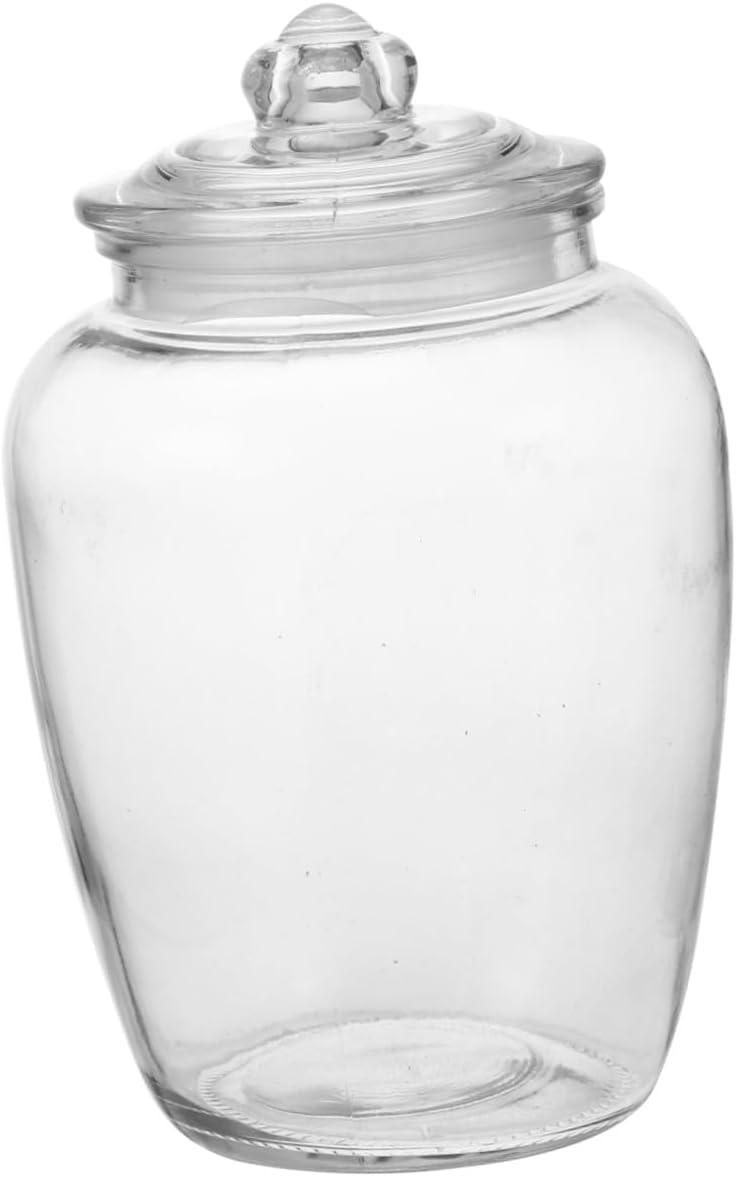 Veemoon Large Capacity 2200ml Glass Storage Container Sealing Canister Honey Jar for Kitchen Pantry Food Organization