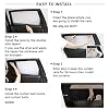 Car Curtains, Universal Car Window Screens, Window Shades Auto Privacy Shade Valances, Auto Shade Valances for Side Window Universal Sunshade Van Curtain Mesh Screen