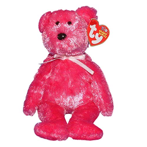 TY Beanie Baby - SHERBET the Bear (Raspberry Version)