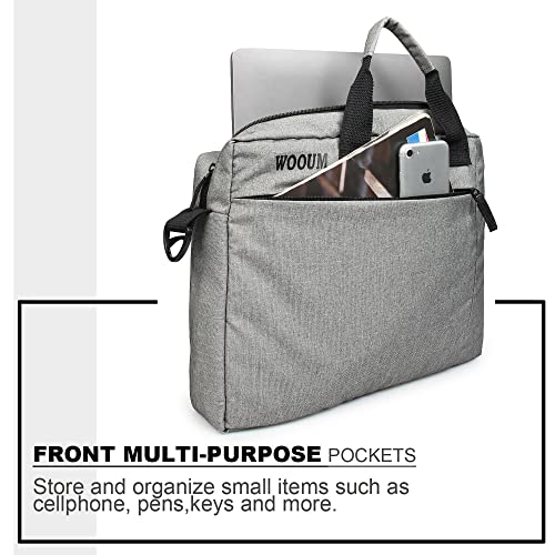 Image of Wooum 15.6 Inch Office Laptop Bags Briefcase for Men and Women Side Bag for Laptop Briefcase Slim messanger Bag for Laptop