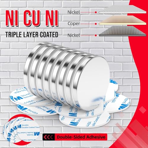 Neodym-Magnet Set 12 Stück 30 x 3 mm mit 8 kg Zugkraft
