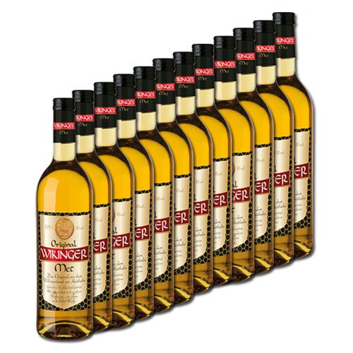 Original Wikinger Met Behn Honigwein 11,0% Vol. in der Flasche (12x 0,75l = 9,0l Met)