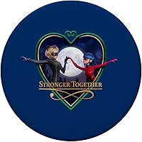 Vista 3 de Miraculous Ladybug and Cat Noir The Movie Heart Together PopSockets PopGrip intercambiables