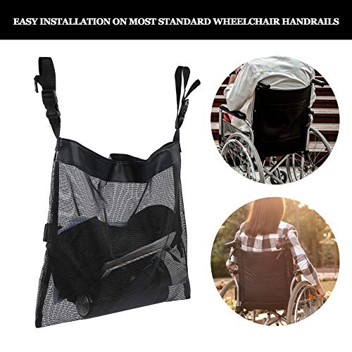 Bolsa para cadeira de rodas 3 cores, mochila para cadeira de rodas, patinetes para cadeiras de rodas