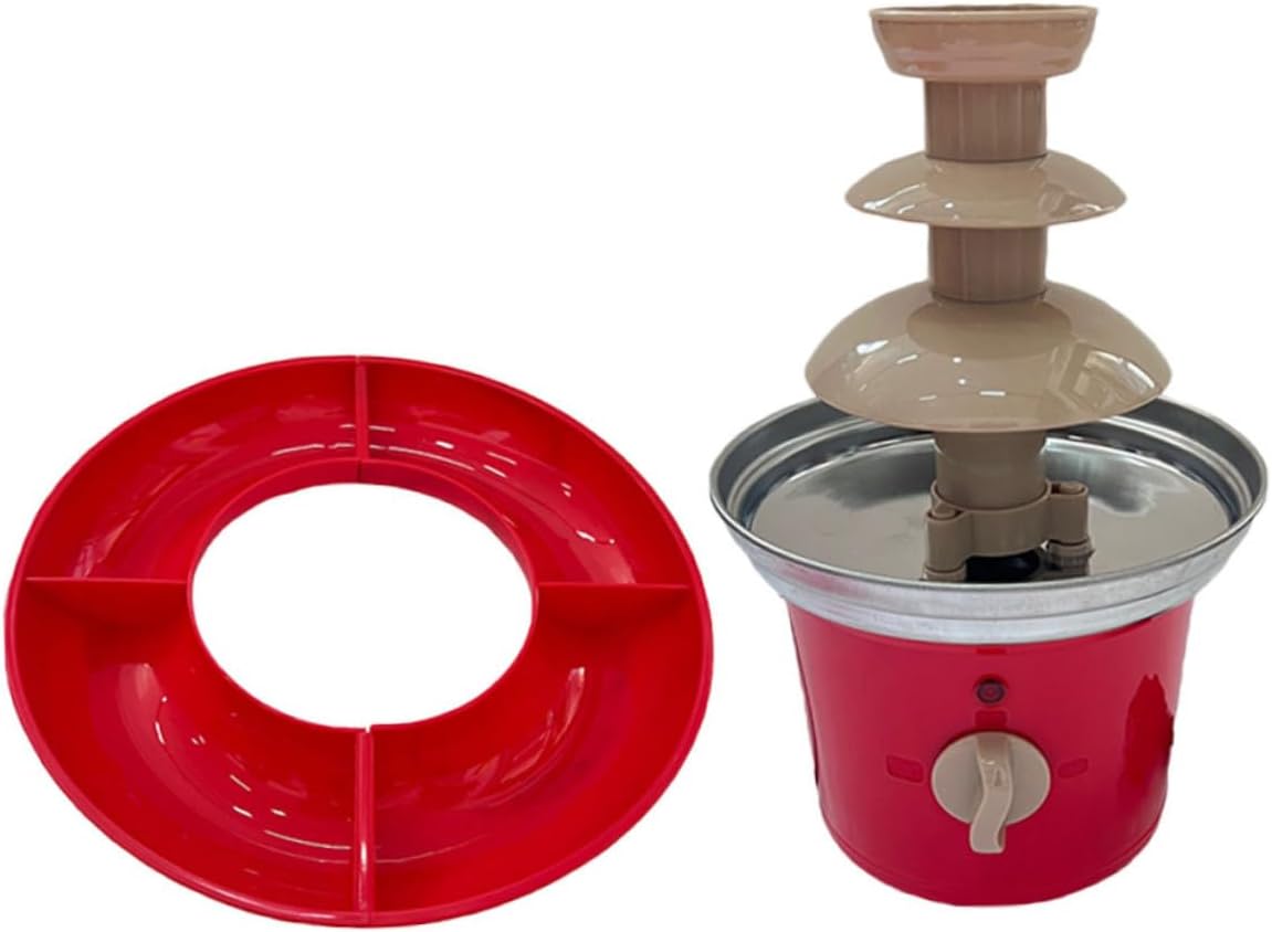 PRETYZOOM Mini Chocolates Fountain Electric Melting Machine for Parties Christmas Halloween Thanksgiving Birthday Wedding